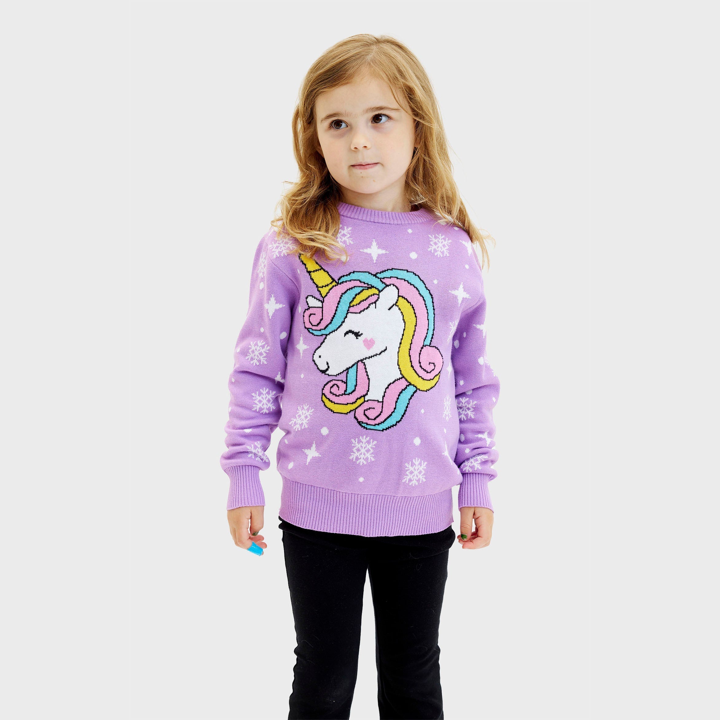 Unicorn Weihnachtspullover - Kinder